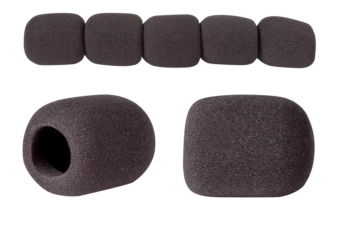 CPK 195B Bag Of 5 Mic Windshields In Black