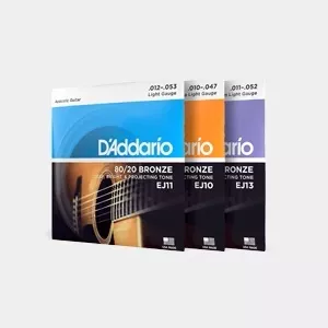 D'Addario Acoustic Guitar String Set 80/20 Bronze