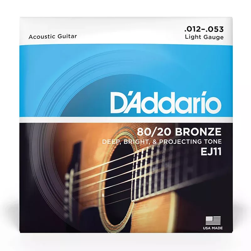 D’Addario EJ11 80/20 Bronze Light Acoustic Guitar Strings