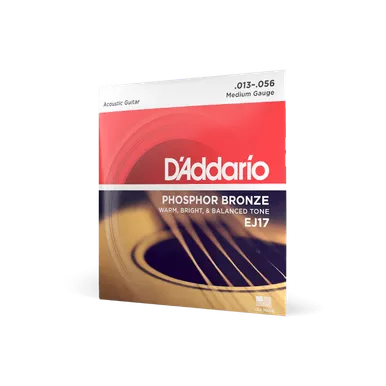 D'Addario EJ17 Phosphor Bronze Medium Guage 13-56, Acoustic Guitar Strings