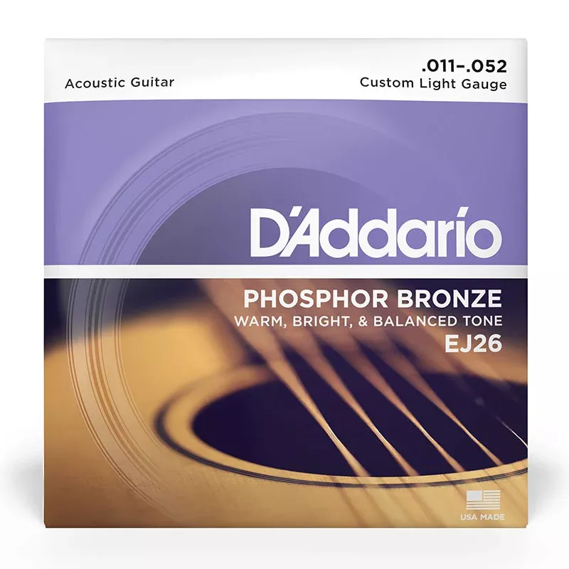 D’Addario EJ26 Phosphor Bronze Custom Light Acoustic Guitar Strings