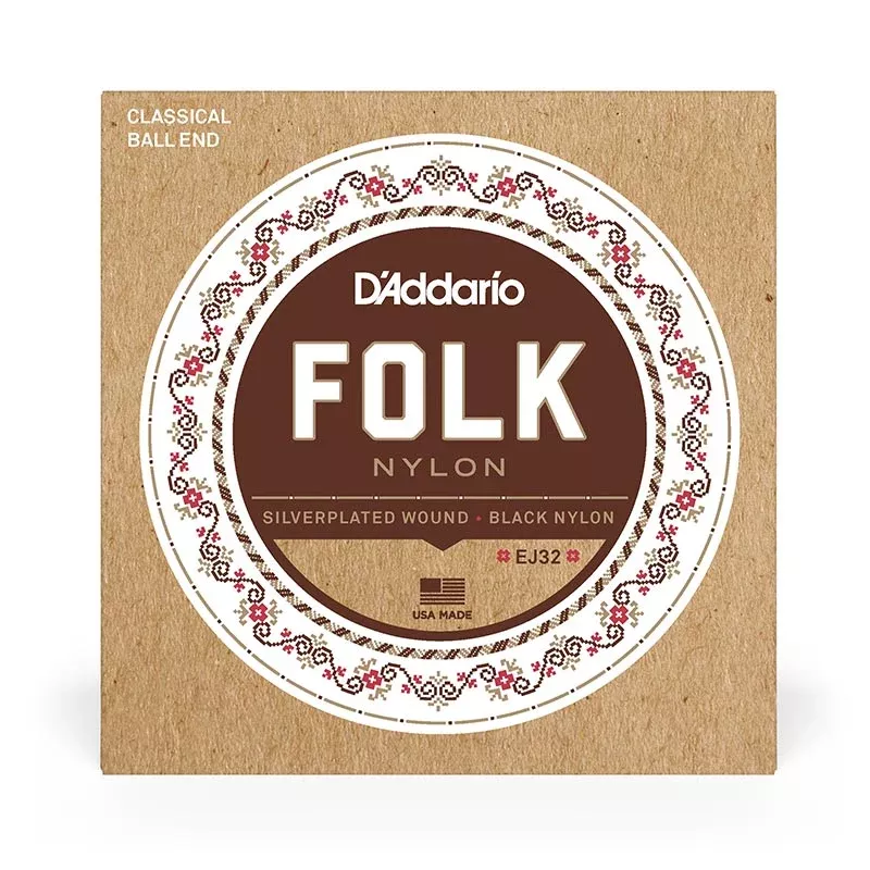 D’Addario EJ32 – Folk Nylon Ball End Guitar Strings