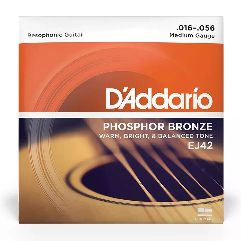 D’Addario EJ42 Phosphor Bronze Resophonic Guitar Strings