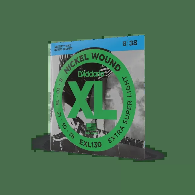 D’Addario EXL130 Nickel Wound Extra Light Electric Guitar Strings 8-38