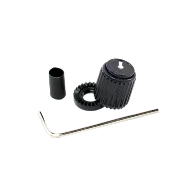 D'Addario LokNob Small Knob for Amplifiers, Effects Pedals, Instruments, Live/studio Gear, Black