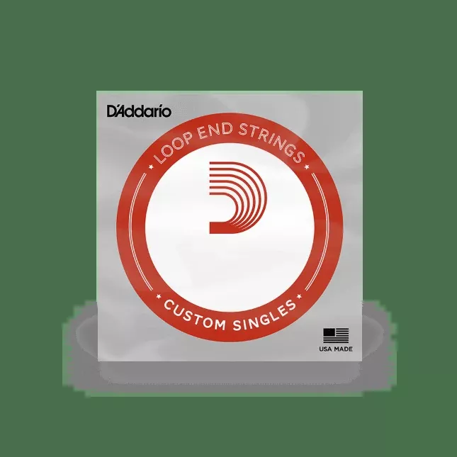 D'Addario Loop End Single Strings – Plain Steel & Phosphor Bronze (LE Series)