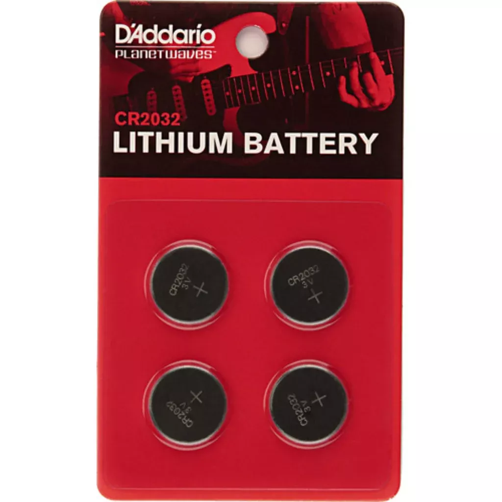 DAddario Planet Waves CR2032 Lithium Battery 4 Pack