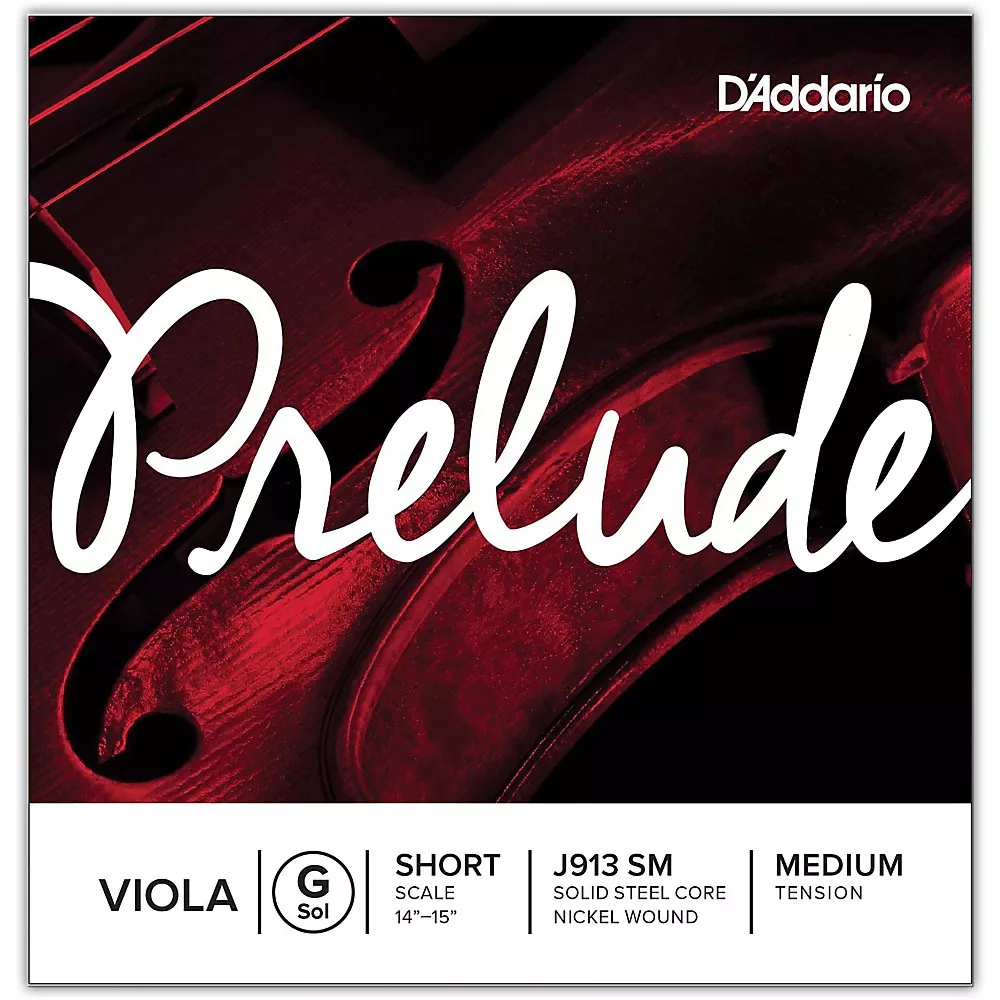 D'Addario Prelude Series Viola G String 13-14 Short Scale
