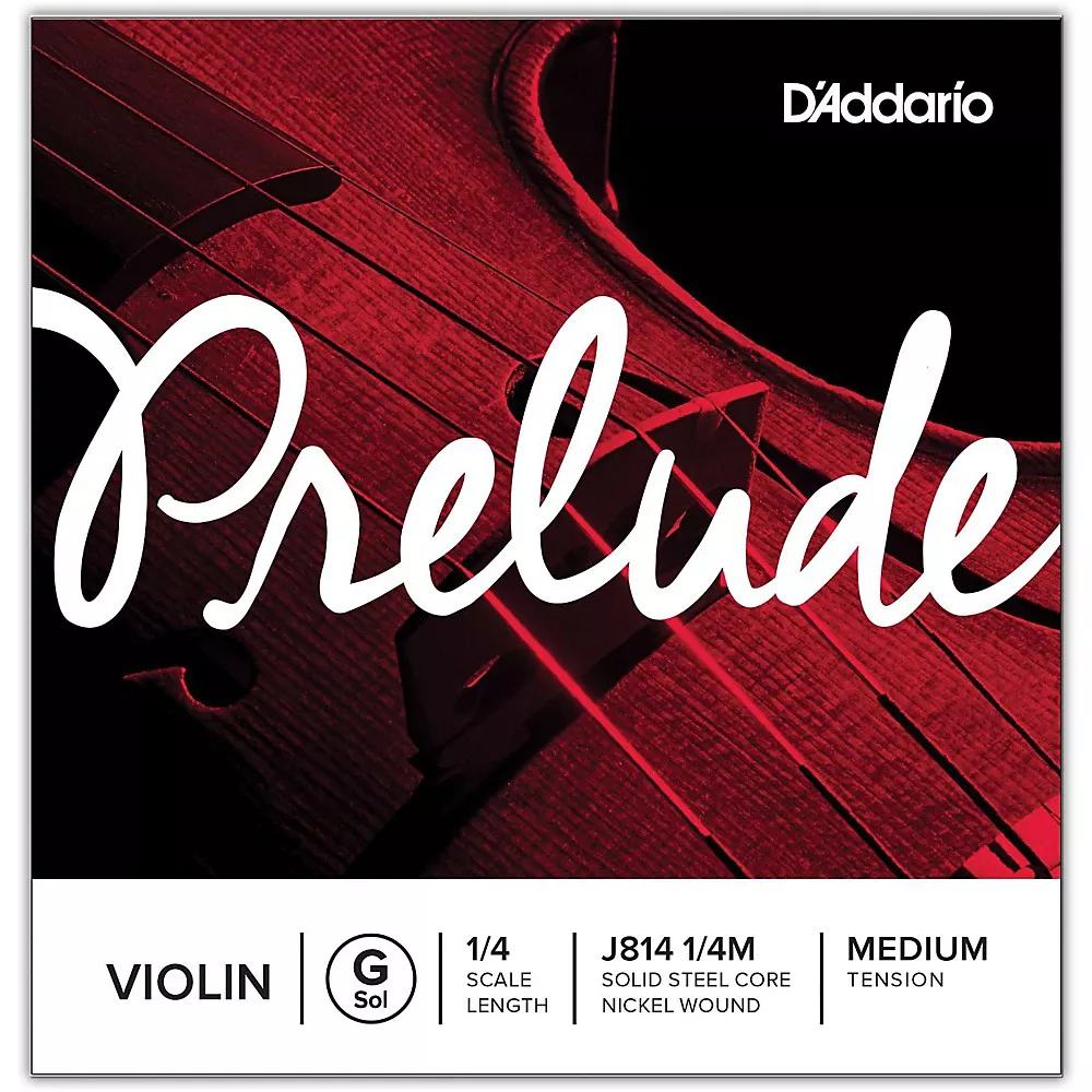 D'Addario Prelude Violin G String 1/4