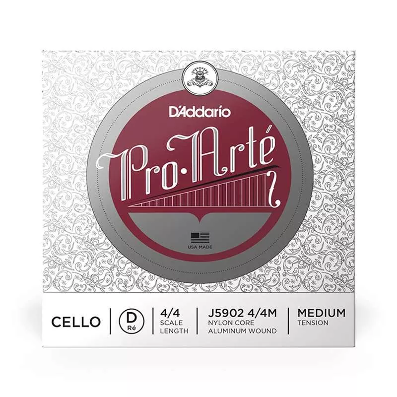 D'Addario Pro-Arte Cello 4/4 D String - Single