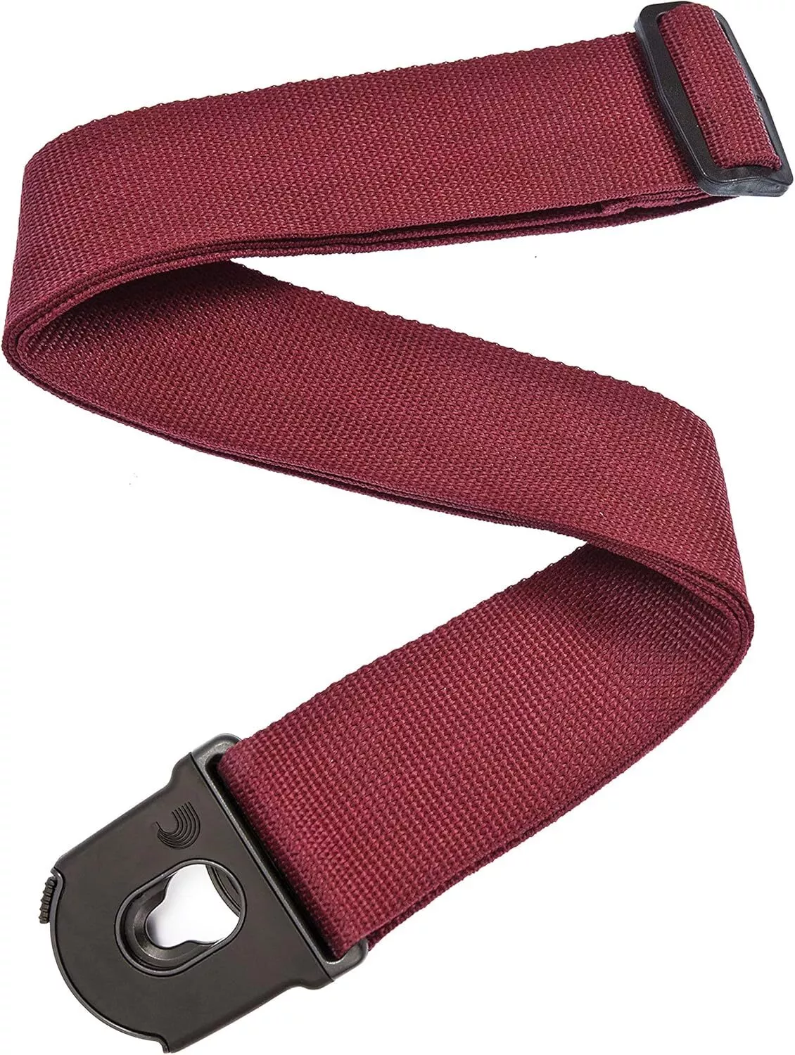 D'Addario PW-SPL-201 Locking Guitar Strap-Red