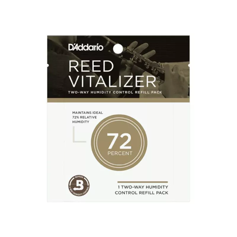D'Addario Reed Vitalizer Humidity Control - Single Refill Pack, 72% Humidity