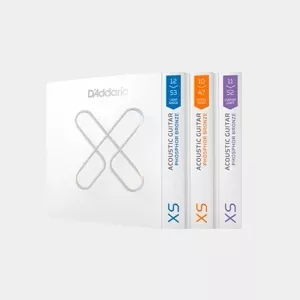 D'Addario XS Coated Acoustic Guitar String Set Phos Bz