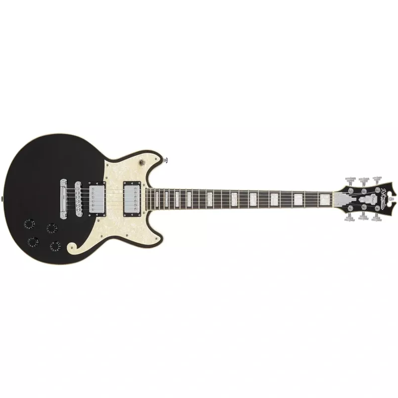 D’Angelico PREMIER BRIGHTON BLACK FLAKE DAPBRIBLFCS