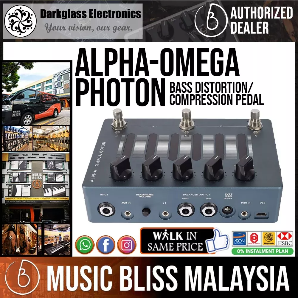 Darkglass Alpha-Omega Photon Bass Distortion/Compression Pedal