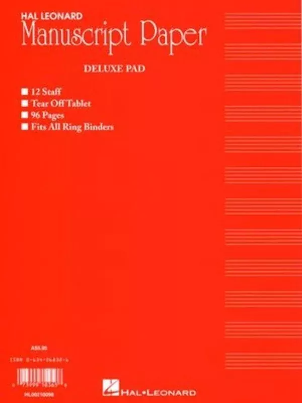 DELUXE MANUSCRIPT PAD 96PG RED AUSTRALIAN