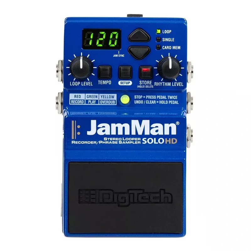 Digitech Compact Stereo Stereo Looper / Recorder / Phrase Sampler Pedal JAMMAN-SOLO-HD