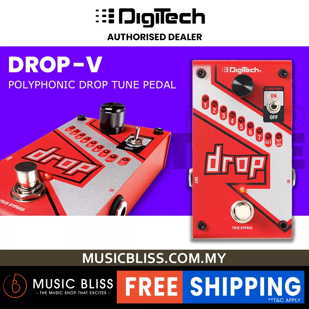 DigiTech Drop Polyphonic Drop Tune Pitch-Shift Pedal