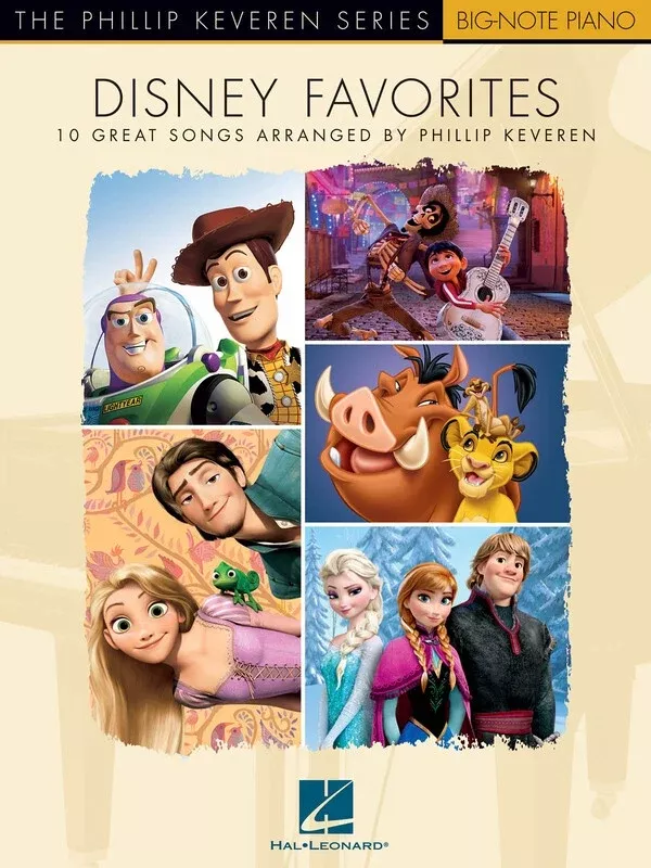 DISNEY FAVORITES KEVEREN BIG NOTE PIANO
