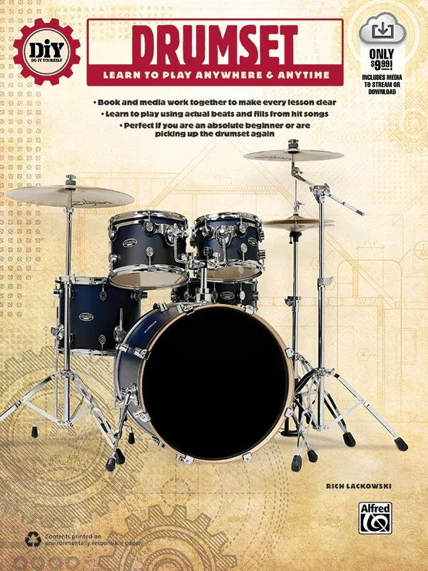 DiY (Do it Yourself) Drumset: Drumset Book & Online Video/Audio