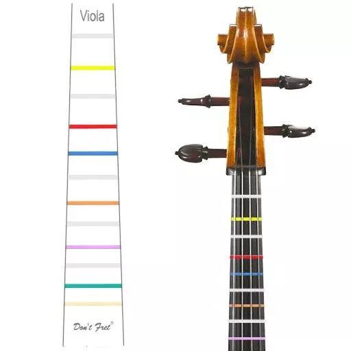 Don't Fret Stickers for Viola and Violin