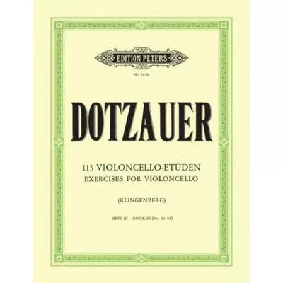 Dotzauer 113 Exercises Vol 3