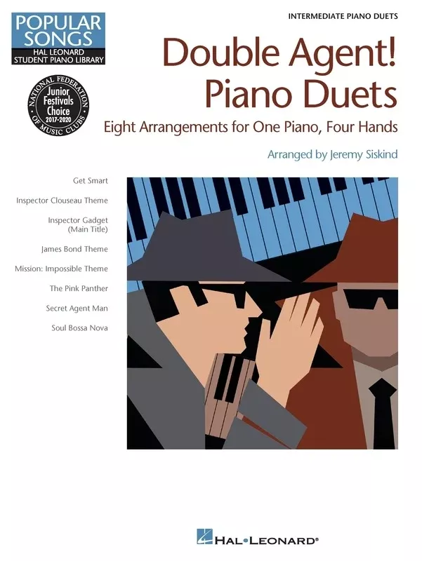 DOUBLE AGENT PIANO DUETS HAL LEONARD STUDENT PIANO LIBRARY INTER 1P/4H