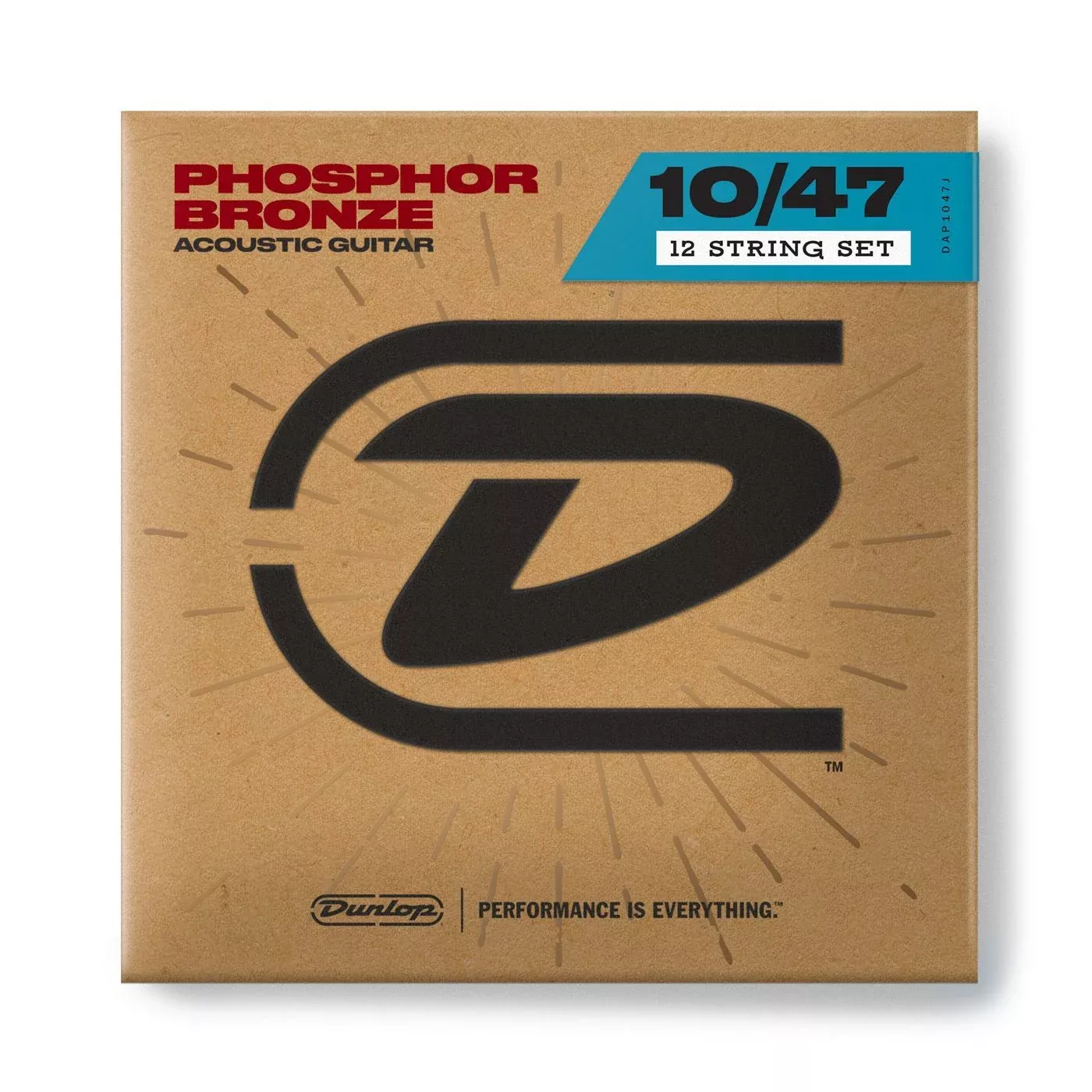 Dunlop 12 String Acoustic Guitar String Set - Light 10-47