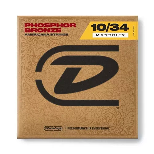 Dunlop DMP10 Mandolin Strings Phosphor Bronze Light 10-34 Loop Ends