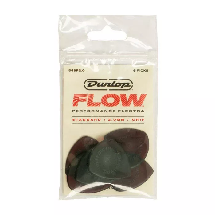 Dunlop Flow Standard 2.0mm Guitar Picks - 6 Pack