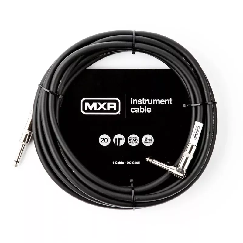 Dunlop MXR Instrument Cable 20′ Right Angle DCIS20R