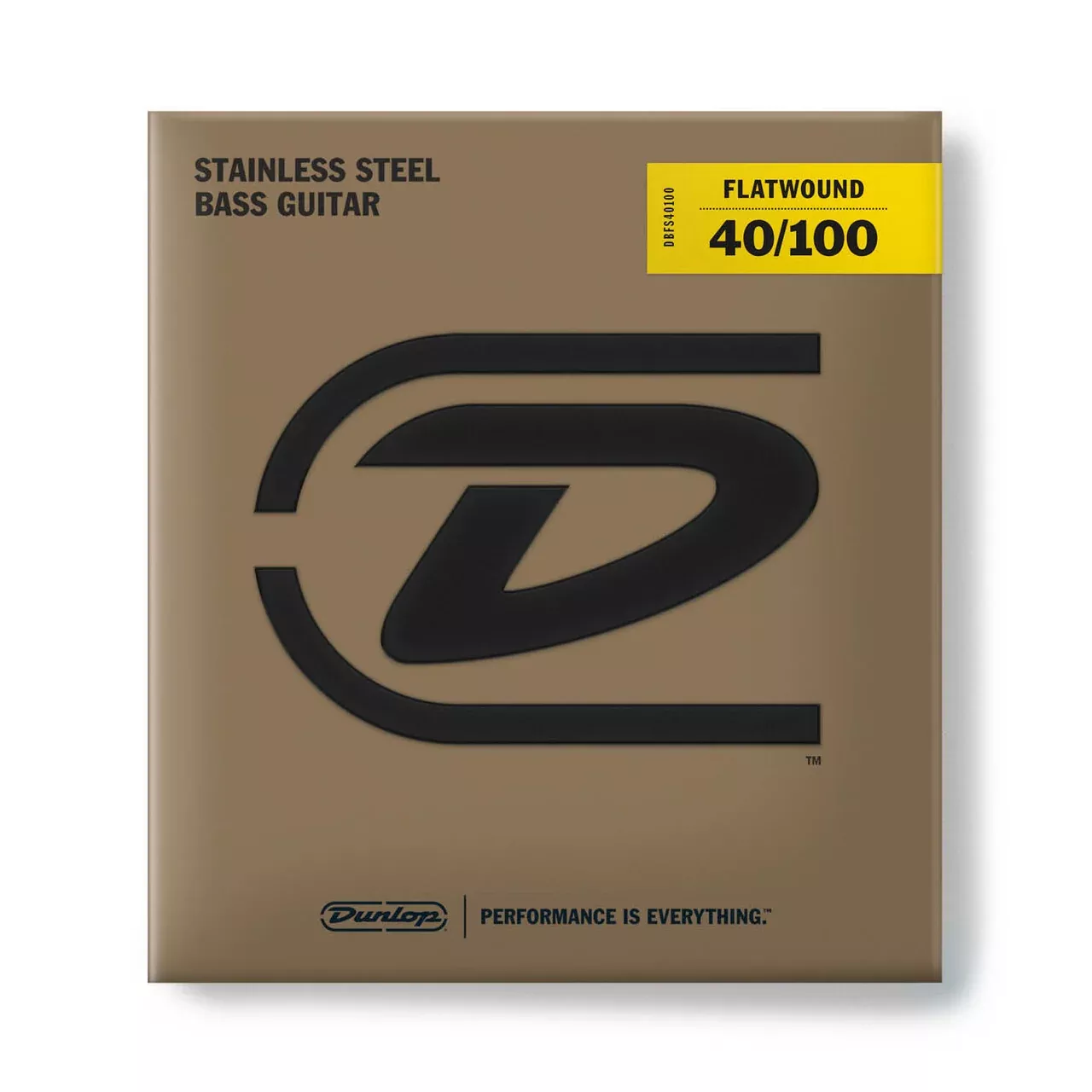 Dunlop STAINLESS STEEL FLATWOUND BASS STRINGS 40-100
