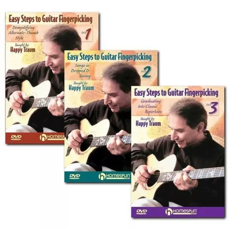 DVD – Easy Steps to Guitar Fingerpicking: Three DVD Set