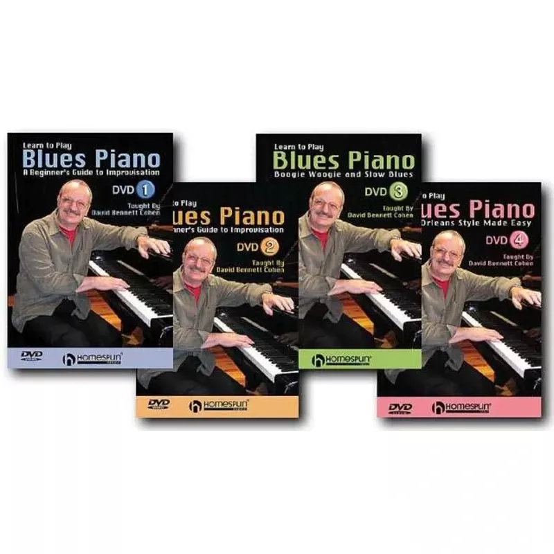 DVD – Learn to Play Blues Piano: Four DVD Set