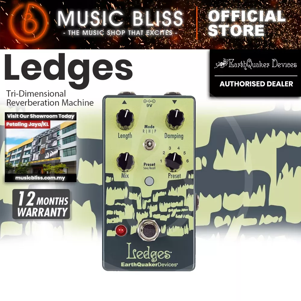 EarthQuaker Devices Ledges Tri-Dimensional Reverberation Pedal