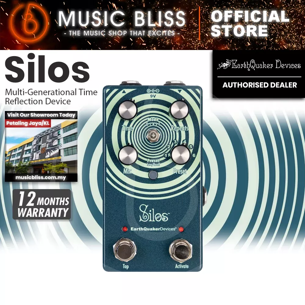 EarthQuaker Devices Silos Multi-generational Time Reflection Delay Pedal