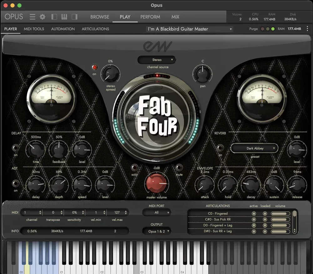 EastWest Fab Four Virtual Instrument Software