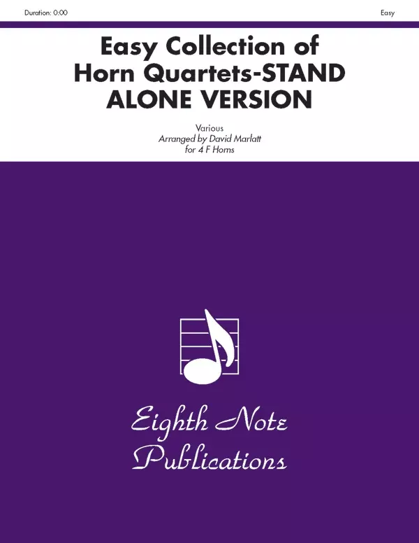Easy Collection of Horn Quartets (stand alone version): 4 F Horns Book