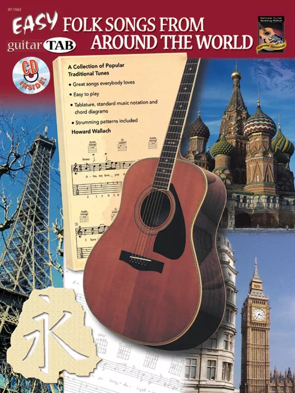 Easy Folk Songs from Around the World: Guitar Book & CD