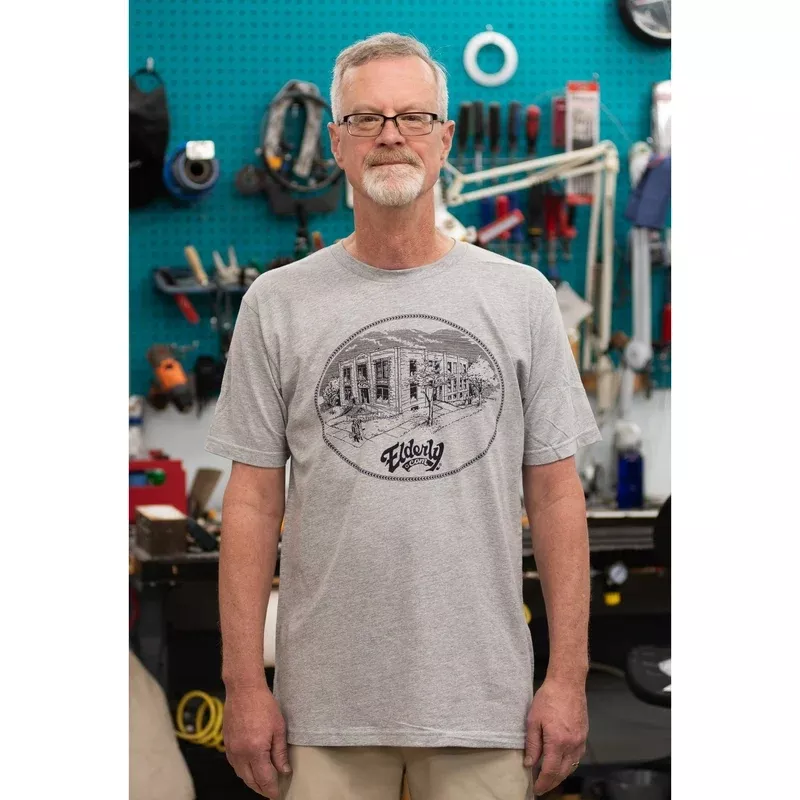 Elderly Instruments Building Shirt, Heathered Grey (Various Sizes)