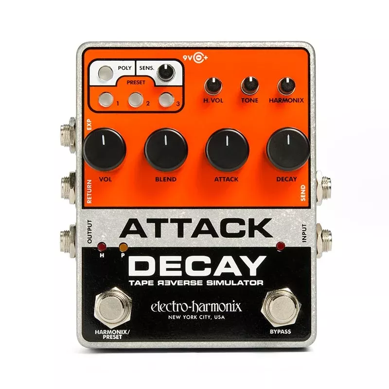 Electro-Harmonix Attack Decay Tape Reverse Simulator Pedal