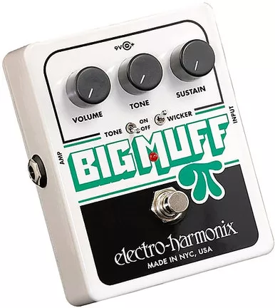 Electro Harmonix Big Muff with Tone Wicker Distortion & Sustainer Effect Pedal