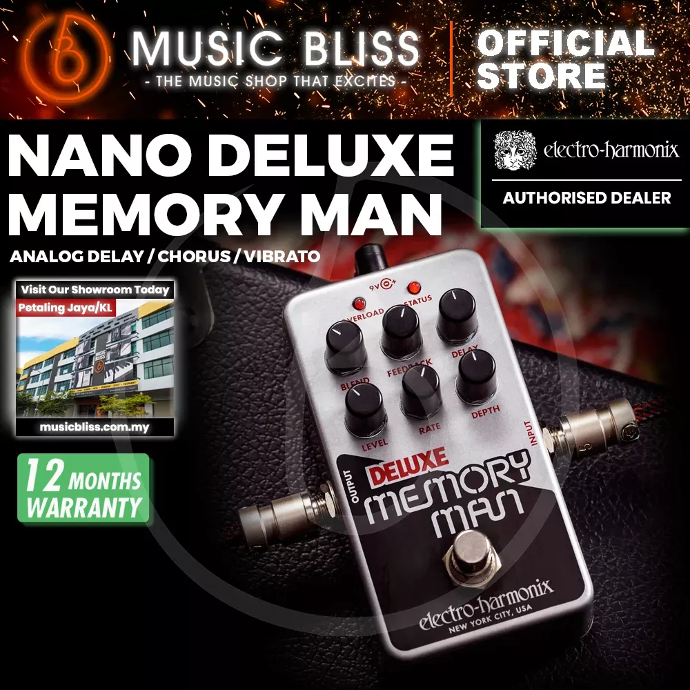 Electro Harmonix Nano Deluxe Memory Man Analog Delay/Chorus/Vibrato Pedal