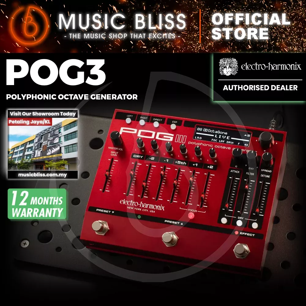 Electro Harmonix POG3 Polyphonic Octave Generator Pedal