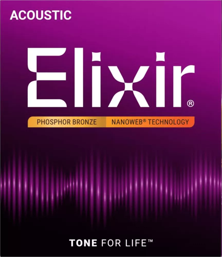 Elixir 16152 12-String Acoustic Guitar Strings Light Phos Bz