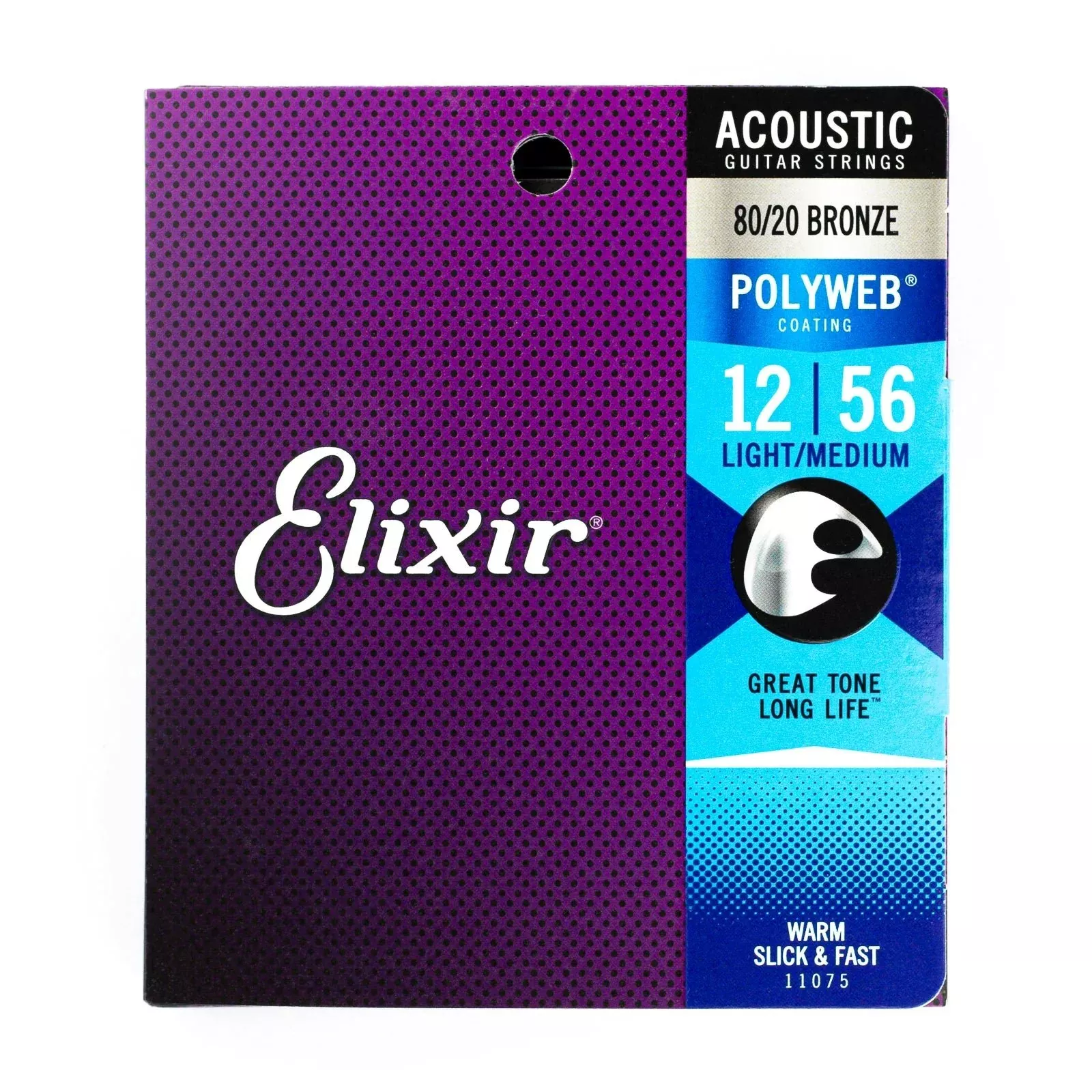 Elixir 80/20 Bronze Acoustic Guitar Strings Light-Medium / 12-56