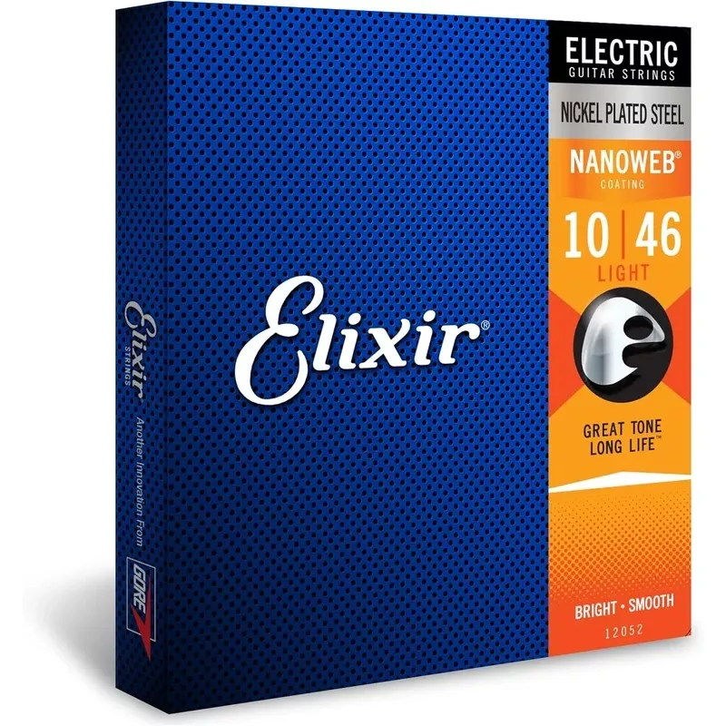 Elixir Electric Guitar 6 String NanoWeb Light 12052