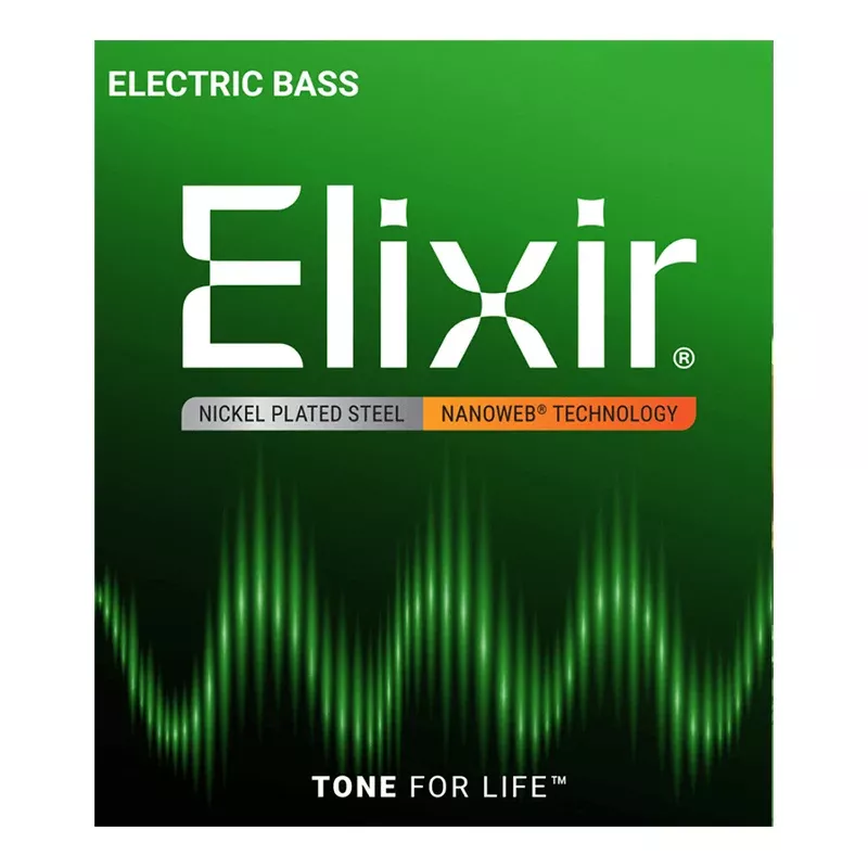 Elixir Nanoweb 4-String Bass Guitar Strings - Light (45-100) Long Scale