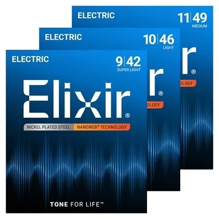 Elixir Nanoweb Electric Guitar String Set