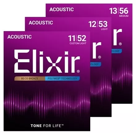 Elixir Polyweb Acoustic Guitar String Set